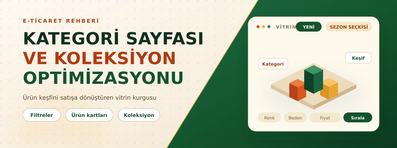 E-Ticarette Kategori Sayfası Optimizasyonu: Ürün Koleksiyonlarıyla Keşfi ve Satışı Artırma Rehberi