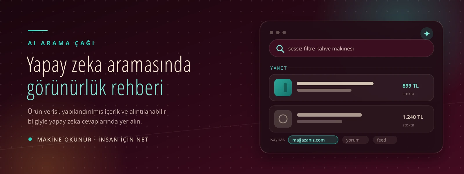 E-Ticarette Yapay Zeka Arama Çağı: AI Asistanlarında Görünürlük ve Ürün Keşfi Rehberi